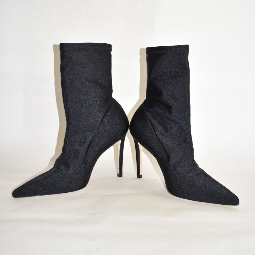 $650 Stuart Weitzman 100 Pointed Toe Stretch Boot… - image 4